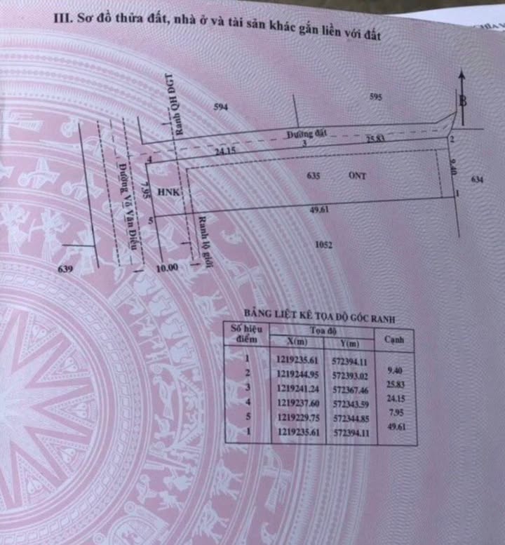 Đất nền mặt tiền đường Võ Văn Điều, xã Thái Mỹ, Củ Chi, 434m² giá 3.9 tỷ - Cơ hội đầu tư tuyệt vời!