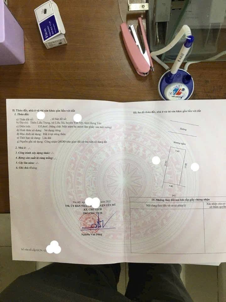 Nhà bán tại Liêu Xá, Yên Mỹ 135m² giá 2.7 tỷ - Tiện ích đầy đủ, giao thông thuận lợi!