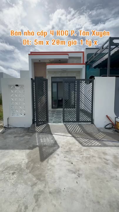 Nhà cấp 4 mới xây tại đường số 9, phường Tân Xuyên, giá 1 tỷ - Sẵn sàng vào ở!