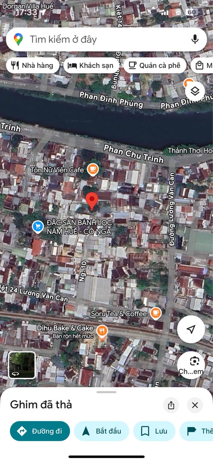 Bán đất kiệt Phan Chu Trinh, TP Huế 79m² - Đường ô tô rộng rãi, giá tốt!