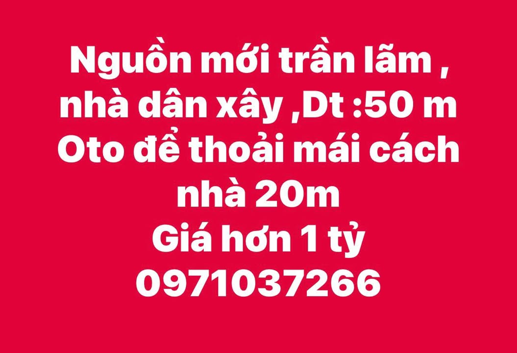 Nhà phố Trần Lãm Hưng Hà 50m² giá 1 tỷ - Ô tô vào tận nhà!
