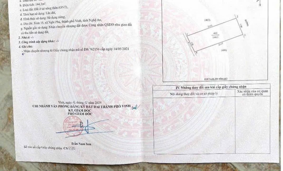 Đất Nghi Phú, Vinh 144m² giá 5 tỷ - Vị trí vàng tiện ích không giới hạn!