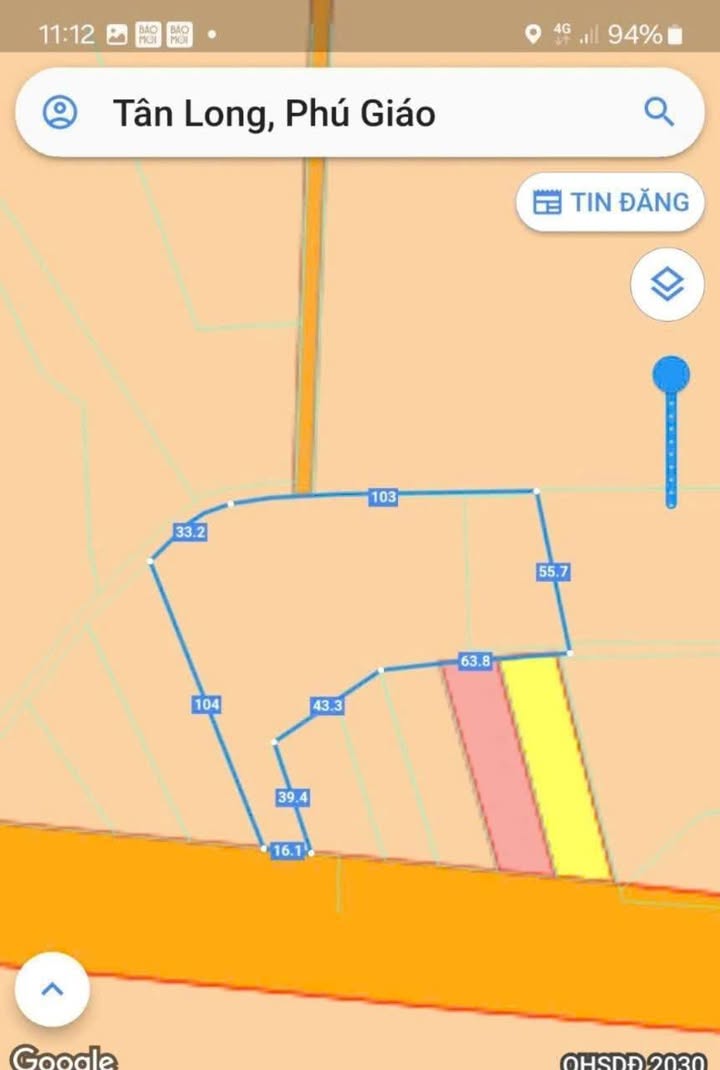 Đất mặt tiền Tạo Lực, Phú Giáo, 8800m², giá 1 tỷ - Tiềm năng đầu tư vượt trội!