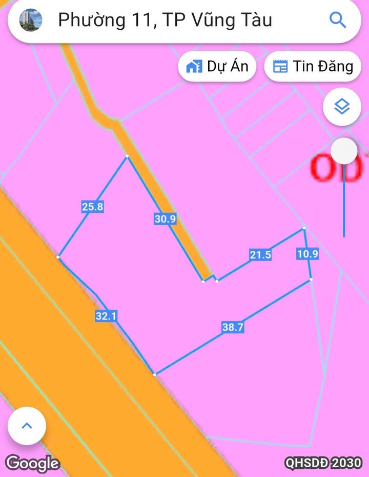 Bán đất mặt tiền đường Rạch Bà, Vũng Tàu 1000m² giá 32 tỷ - Đầu tư sinh lời ngay!