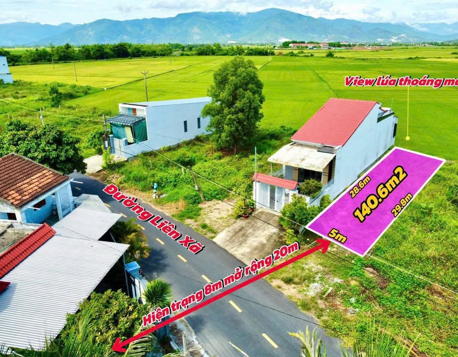 Đất thổ cư 140m² đường Liên xã, xã Diên Thạnh, giá 1.82 tỷ - Đầu tư sinh lời ngay!