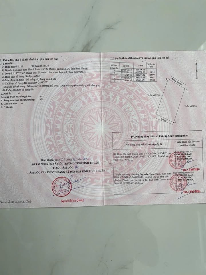 Đất nền Phước Hội La Gi 800m² giá 1.4 tỷ - Cơ hội đầu tư tuyệt vời!