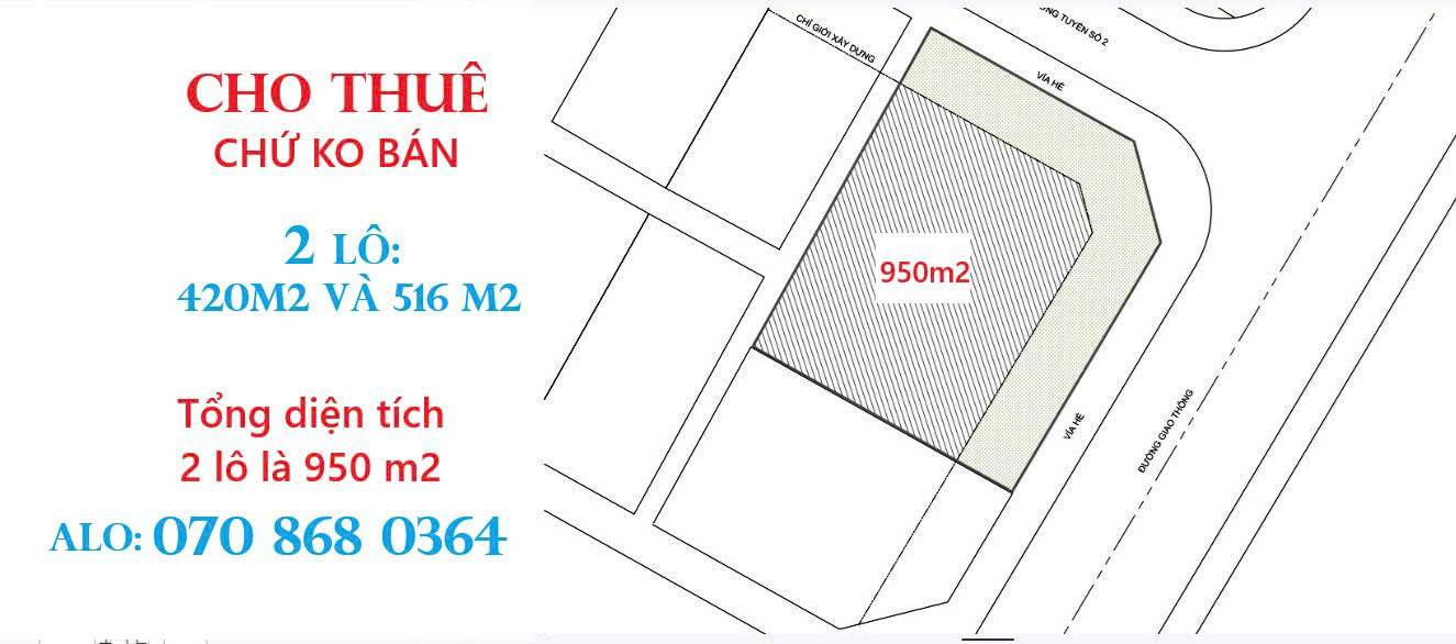 Lô đất cho thuê tại KQH Thủy Thanh, Hương Thủy - Diện tích 420m² chỉ 12 triệu/tháng!