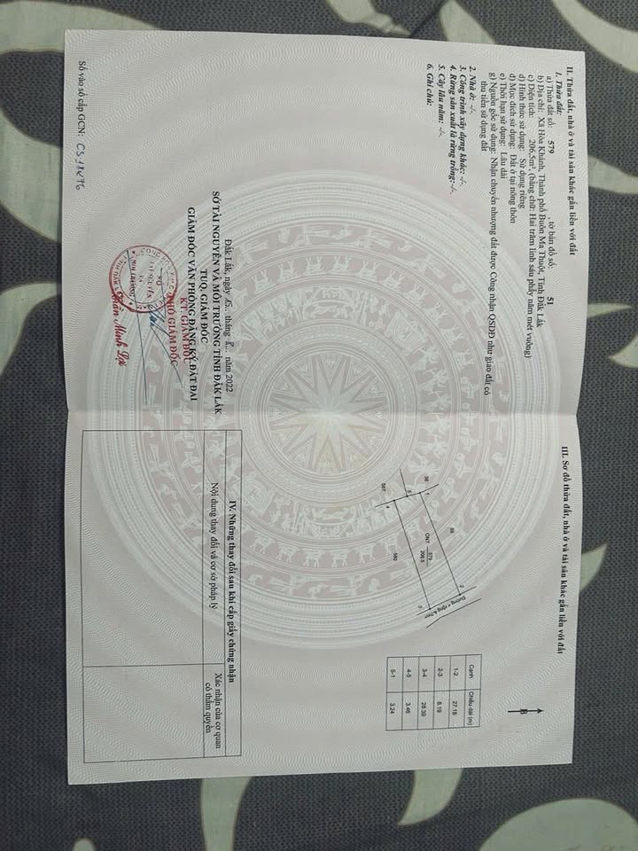 Đất Hòa Khánh Buôn Ma Thuột 206.5m² giá 1.1 tỷ - Chính chủ bán gấp!