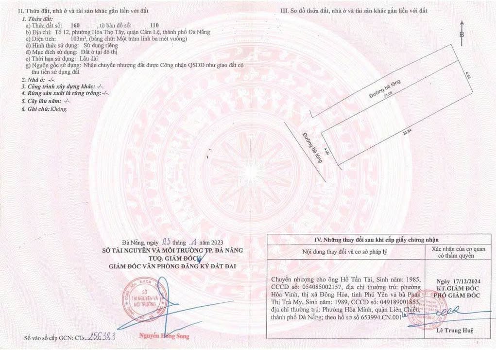 Đất nền 2 mặt kiệt Nguyễn Như Đỗ 103m² giá 2 tỷ - Đầu tư sinh lời ngay!