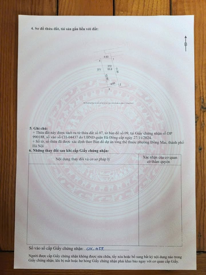 Đất nền chính chủ phường Đồng Mai Hà Đông 54m² giá 4 tỷ - Ô tô đỗ tận cửa!