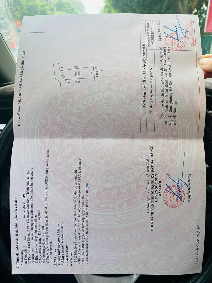 Đất nền Phù Lỗ 96m² giá 2 tỷ - Gần sân bay, thuận tiện di chuyển!