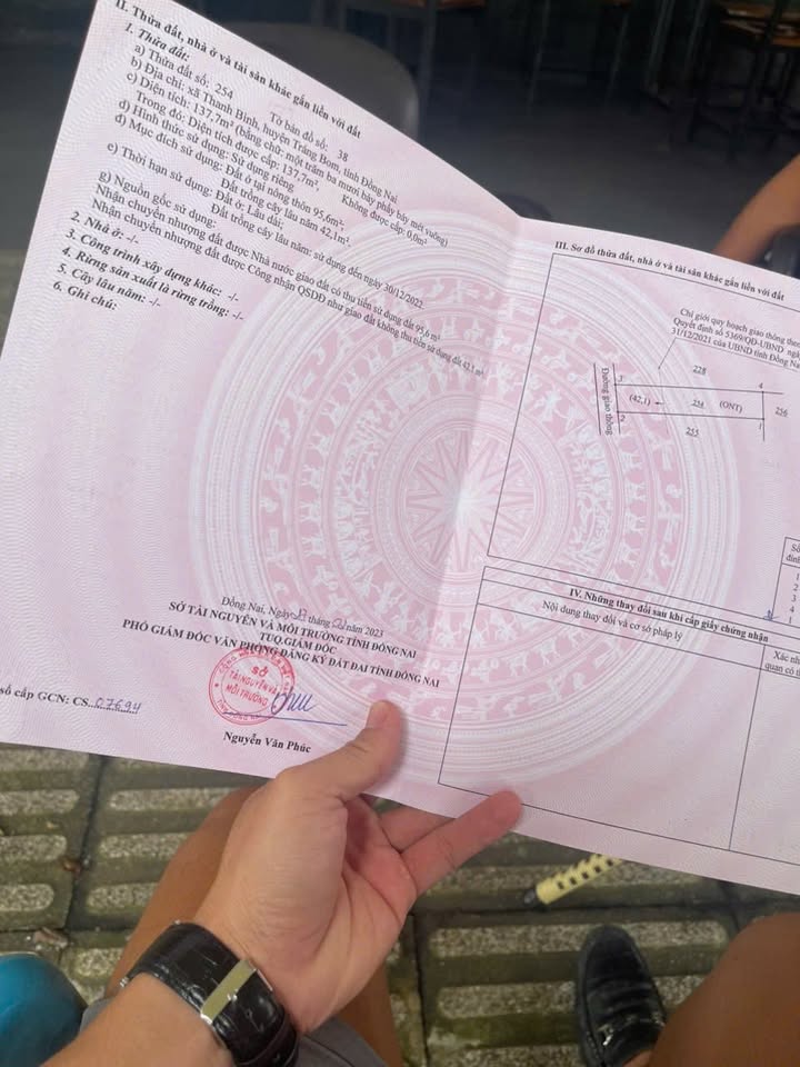 Đất nền Thanh Bình, Trảng Bom 135m² giá chỉ 600 triệu - Sổ đỏ chính chủ