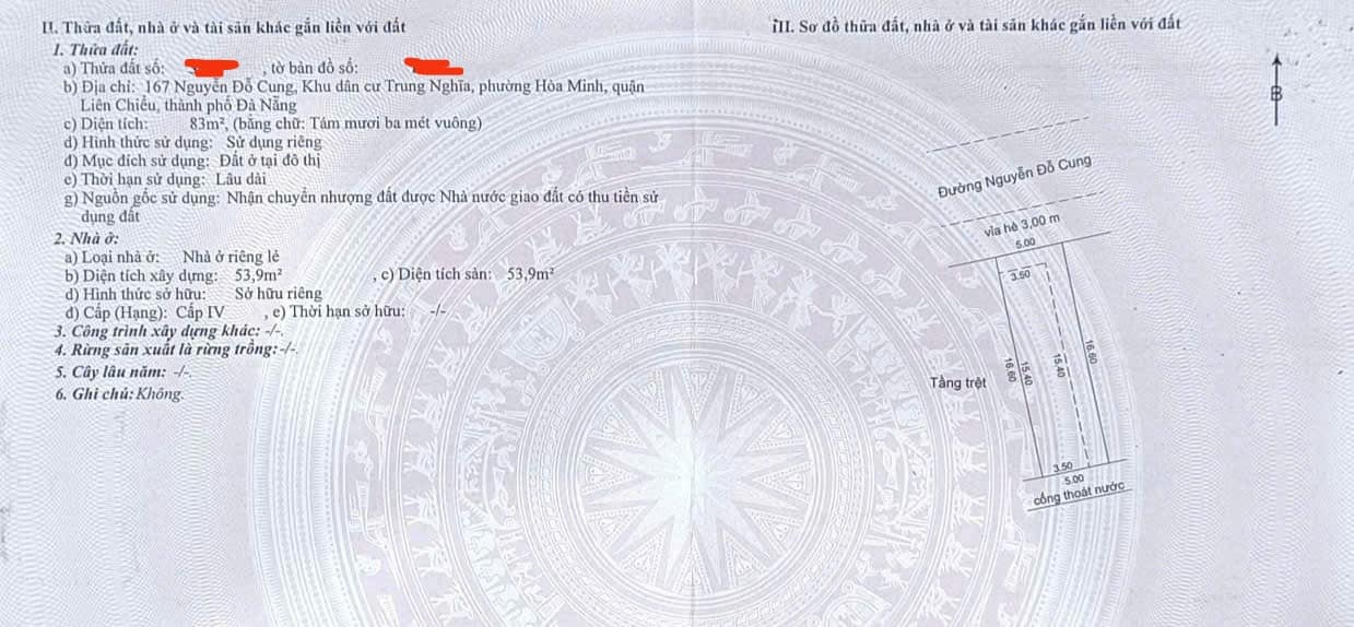 Bán gấp FrontHouse đường Nguyễn Đỗ Cung, Đà Nẵng 83m² giá 4.65 tỷ - Không thể bỏ lỡ!