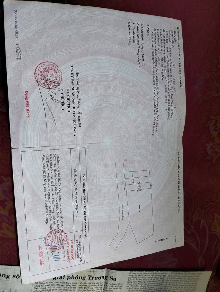 Lô đất Dương Sơn, Hòa Xuân 110m² - Hướng Nam, giá tốt chính chủ