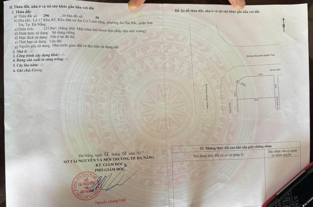 Đất nền biển Đà Nẵng 126m² giá thỏa thuận - Đầu tư sinh lời nhanh!