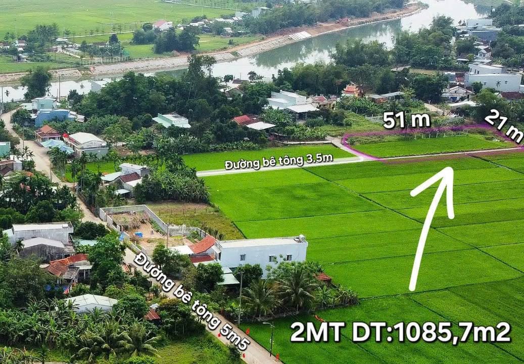 Đất ruộng Hòa Tiến Đà Nẵng 1085m² giá 700 triệu - View đẹp, đầu tư lý tưởng!