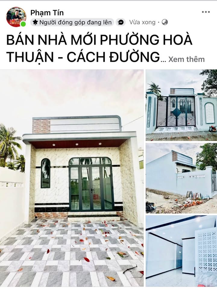 Nhà mới bán gần Đại học Trà Vinh 90m² giá 1.07 tỷ - Chính chủ, thương lượng nhanh!