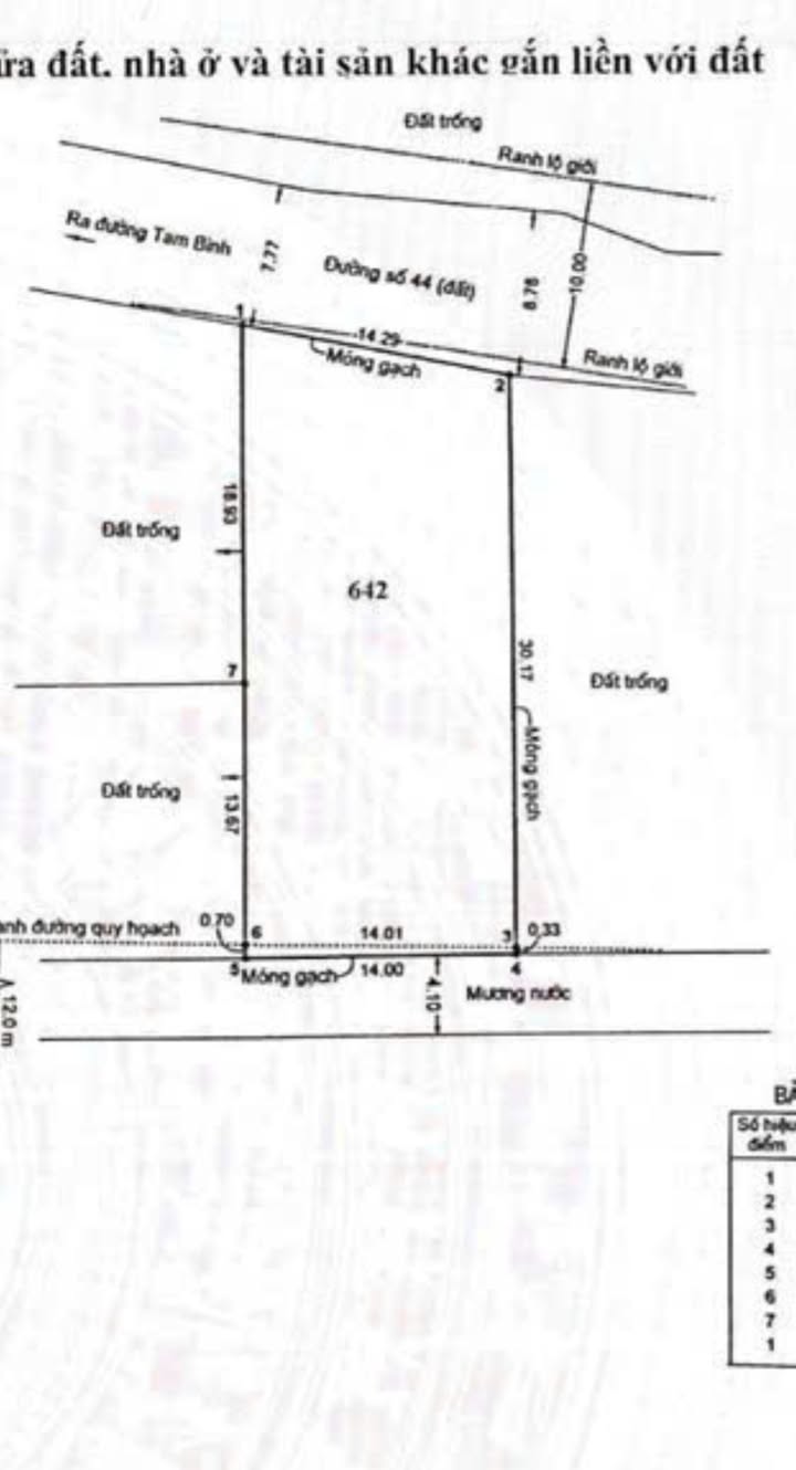 Đất nền mặt tiền đường 44, phường Hiệp Bình Chánh, Thủ Đức 446m² giá 24.5 tỷ - Cơ hội đầu tư vàng!