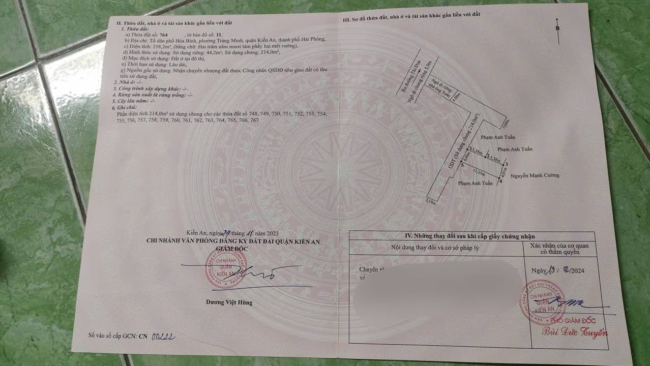 Đất nền Tràng Minh, Kiến An, Hải Phòng 44.2m² giá 800 triệu - Đầu tư sinh lời ngay!