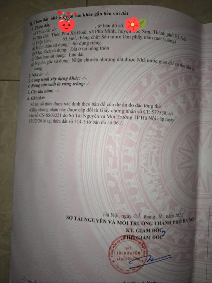 Đất thổ cư thôn Đoài, Phú Minh 65m² giá 3 tỷ - Gần Nội Bài, đầu tư sinh lời!