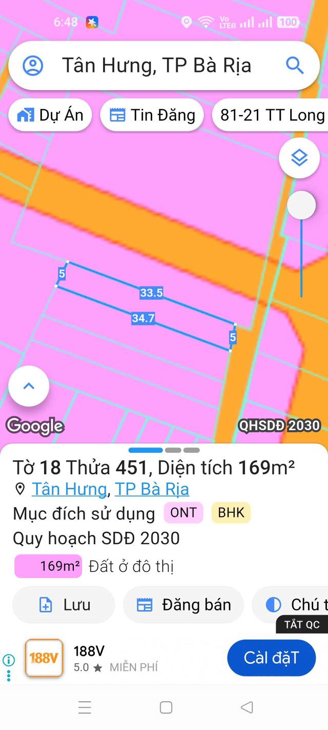 Đất nền liền kề đường 11b Tân Hưng, 210m² giá 2 tỷ - Đầu tư sinh lời tốt!