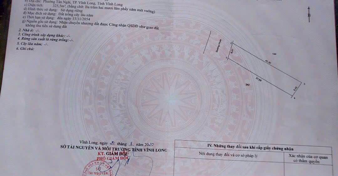 Đất nền phường Tân Ngãi, 325m² - Vị trí đắc địa gần khu thương mại