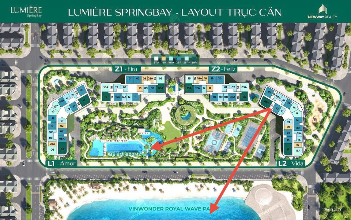 Căn hộ Vinhomes Smart City Tây Mỗ 31m² giá 2.73 tỷ - View hồ đẹp, giá rẻ độc quyền!