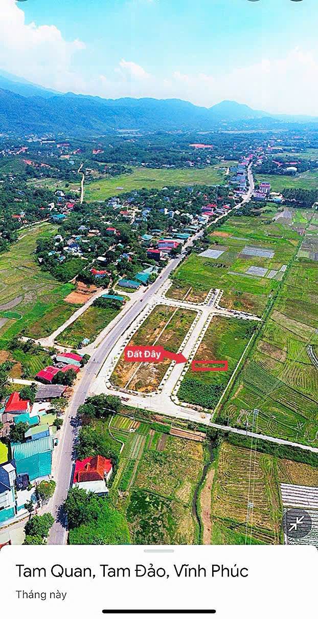 Đất đấu giá Tam Quan, Tam Đảo 100m² giá 1.4 tỷ - Cơ hội đầu tư hấp dẫn!