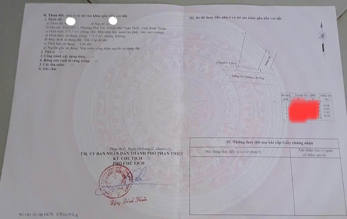 Đất thổ cư góc 2 mặt tiền Hải Thượng Lãn Ông Phan Thiết 174m² giá 4.5 tỷ - Cơ hội đầu tư tuyệt vời!