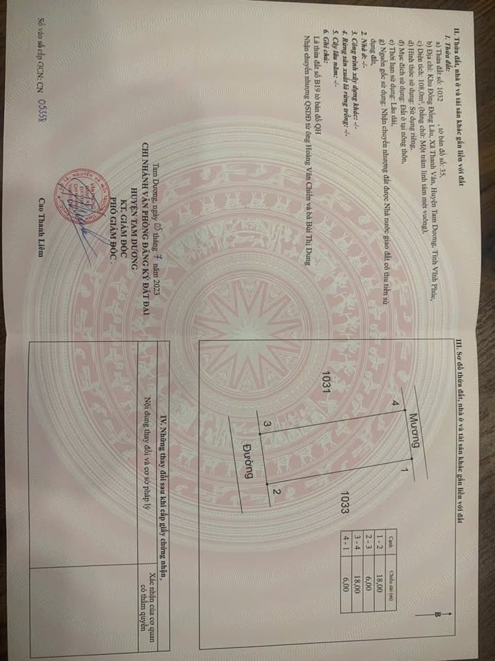 Đất nền đẹp tại khu Đồng Đống Lâu, Thanh Vân - 108m² chỉ 2,3 tỷ - Sổ đỏ chính chủ!