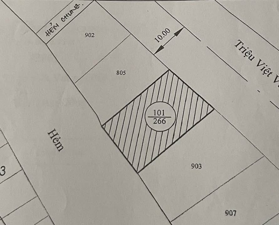 Đất xây khách sạn 266m² mặt tiền Triệu Việt Vương Đà Lạt - Giá 27 tỷ, view đỉnh!