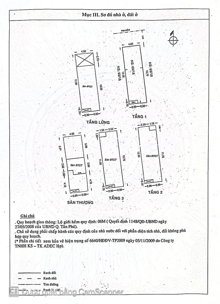 Nhà 5 tầng Tân Phú 51m² giá 7.8 tỷ - Hẻm 8m xe hơi, gần AEON