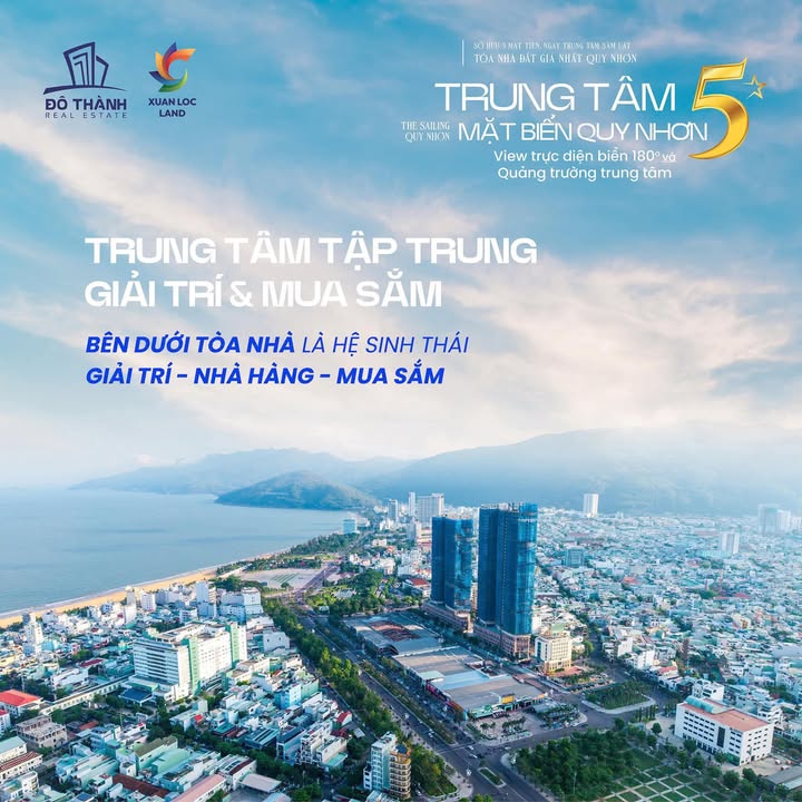 Căn hộ The Sailing Quy Nhơn 50m² giá 1.95 tỷ - View đẹp, bàn giao 2026!