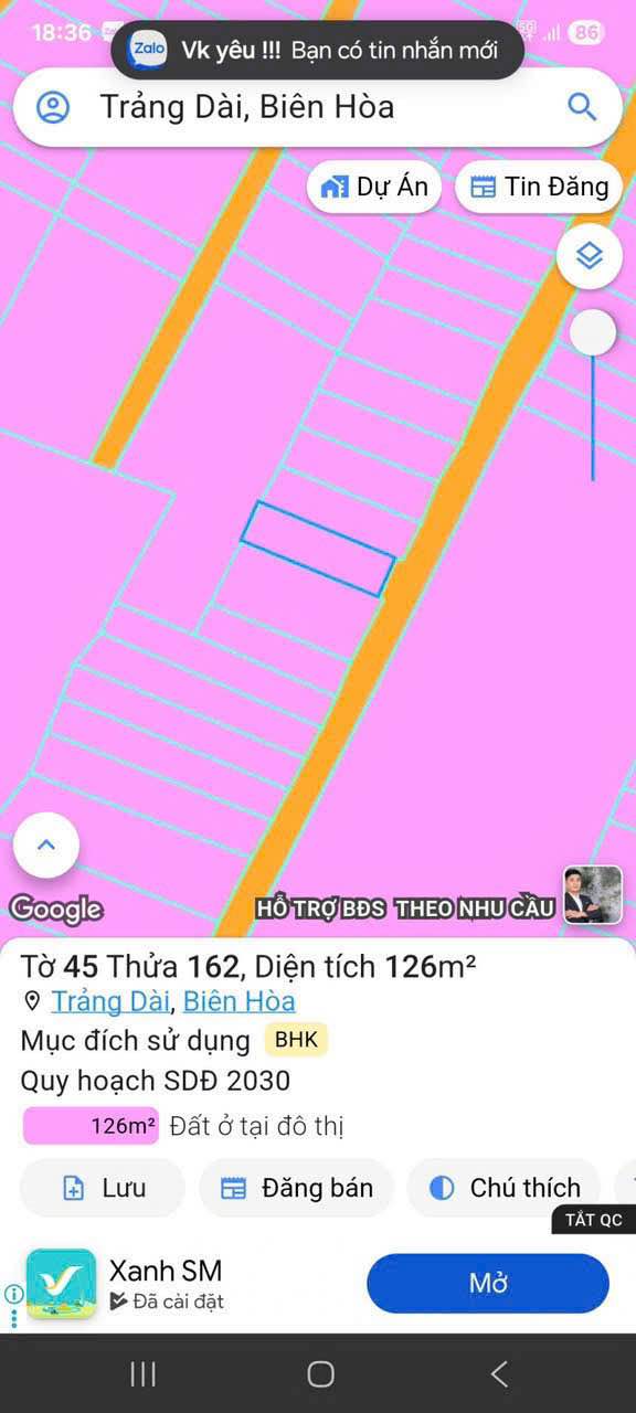 Đất thổ cư 132m² tại phường Trảng Dài, Biên Hòa chỉ 1.95 tỷ - Sổ đỏ chính chủ!