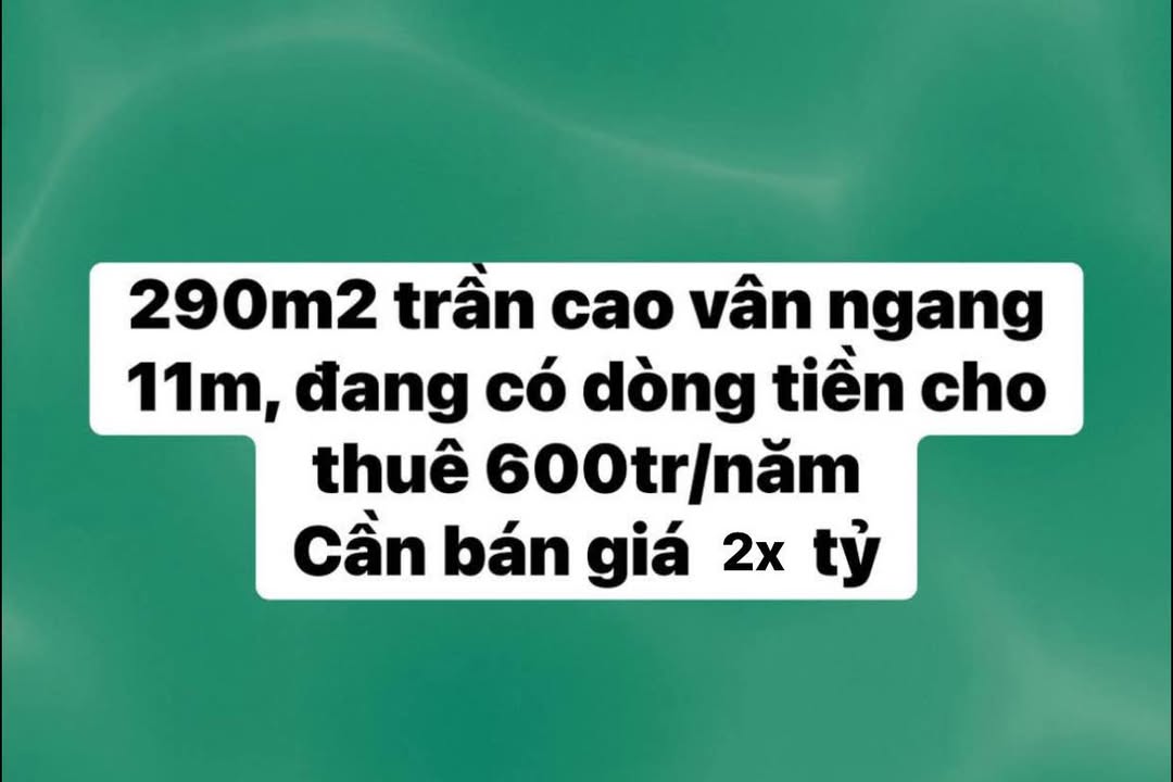 Bán gấp FrontHouse mặt tiền Trần Cao Vân, Đà Nẵng 300m² - Đang cho thuê 600 triệu/năm!