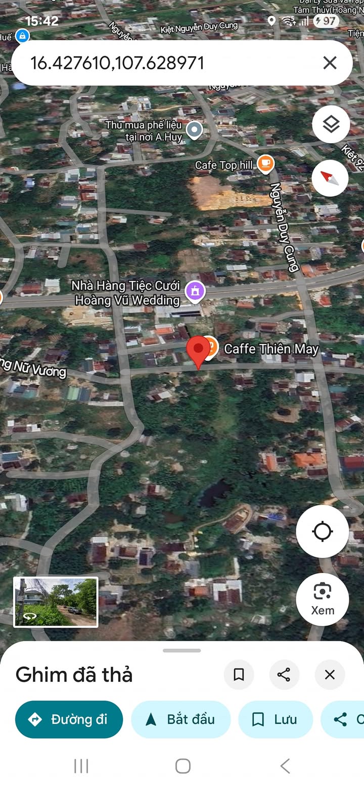 Đất nền chính chủ 120m² tại phường Thanh Thủy, TP Huế - Giá chỉ 1.05 tỷ, thương lượng!