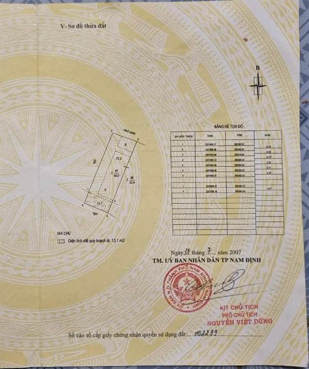 Đất lô góc bán gấp tại ngõ Trần Bích San, Nam Định - 86m² chỉ 2.35 tỷ