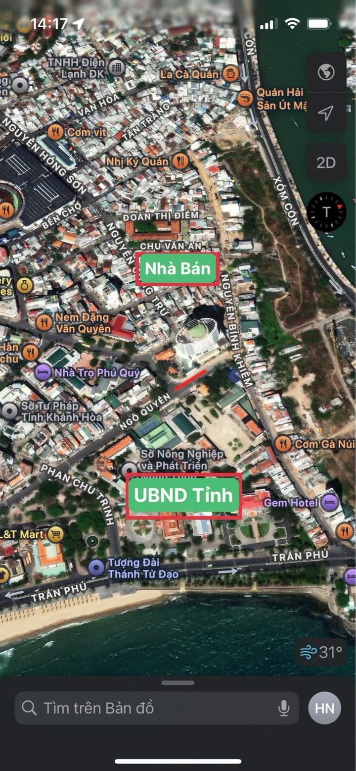 Nhà 4 tầng mặt tiền đường Chu An, Nha Trang, 68.4m² giá 11 tỷ - Vị trí đắc địa gần biển!