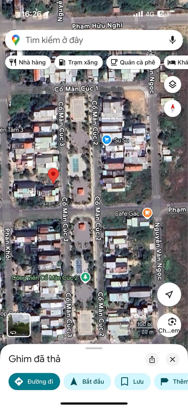 Đất nền đường Cổ Mân Cúc 3, Hòa Xuân, Đà Nẵng 100m² - View công viên thoáng mát!