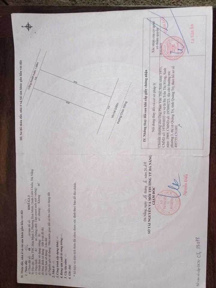 Đất nền 12 Chúc Động, Đà Nẵng 81m² giá 5 tỷ - Đối diện bờ kênh Thông Hồ Tùng Mậu!