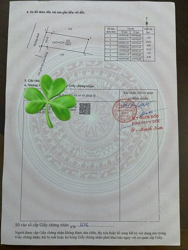 Đất thổ cư Ea Nam 1302m² giá 3.564 tỷ - Phù hợp đầu tư kinh doanh