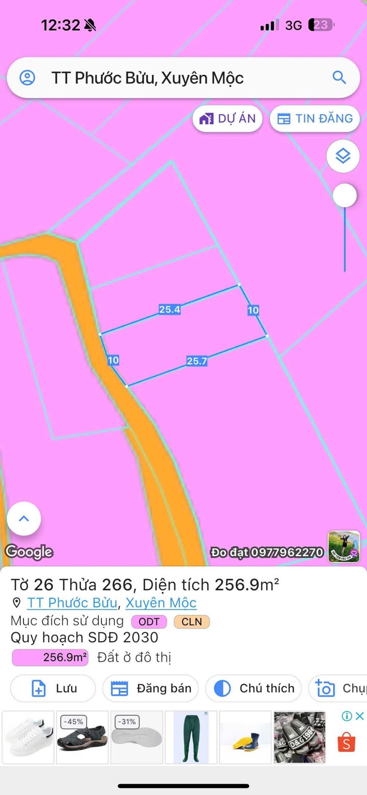 Đất nền Hồ Tràm, Xuyên Mộc 256m² giá 1.7 tỷ - Đầu tư sinh lời hấp dẫn!