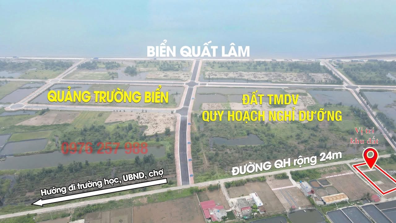 Đất mặt đường 24m Quất Lâm 132m² giá 2 tỷ - Cơ hội đầu tư hấp dẫn!