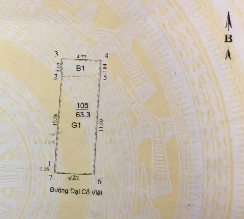 Cực hiếm mảnh đất mặt phố Đại Cồ Việt, quận Hai Bà Trưng 64m² - Cơ hội đầu tư vàng!