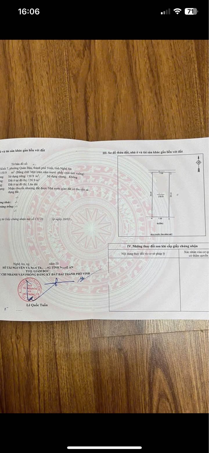 Đất mặt đường Võ Trọng Ân, Cửa Lò 150,9m² giá 7,9 tỷ - Đầu tư sinh lời ngay!