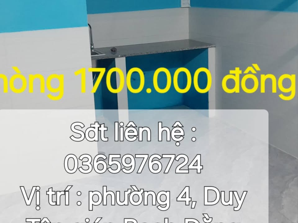 Phòng trọ mới xây tại đường Duy Tân, phường 4, Tuy Hòa - Diện tích 30m², giá thỏa thuận!