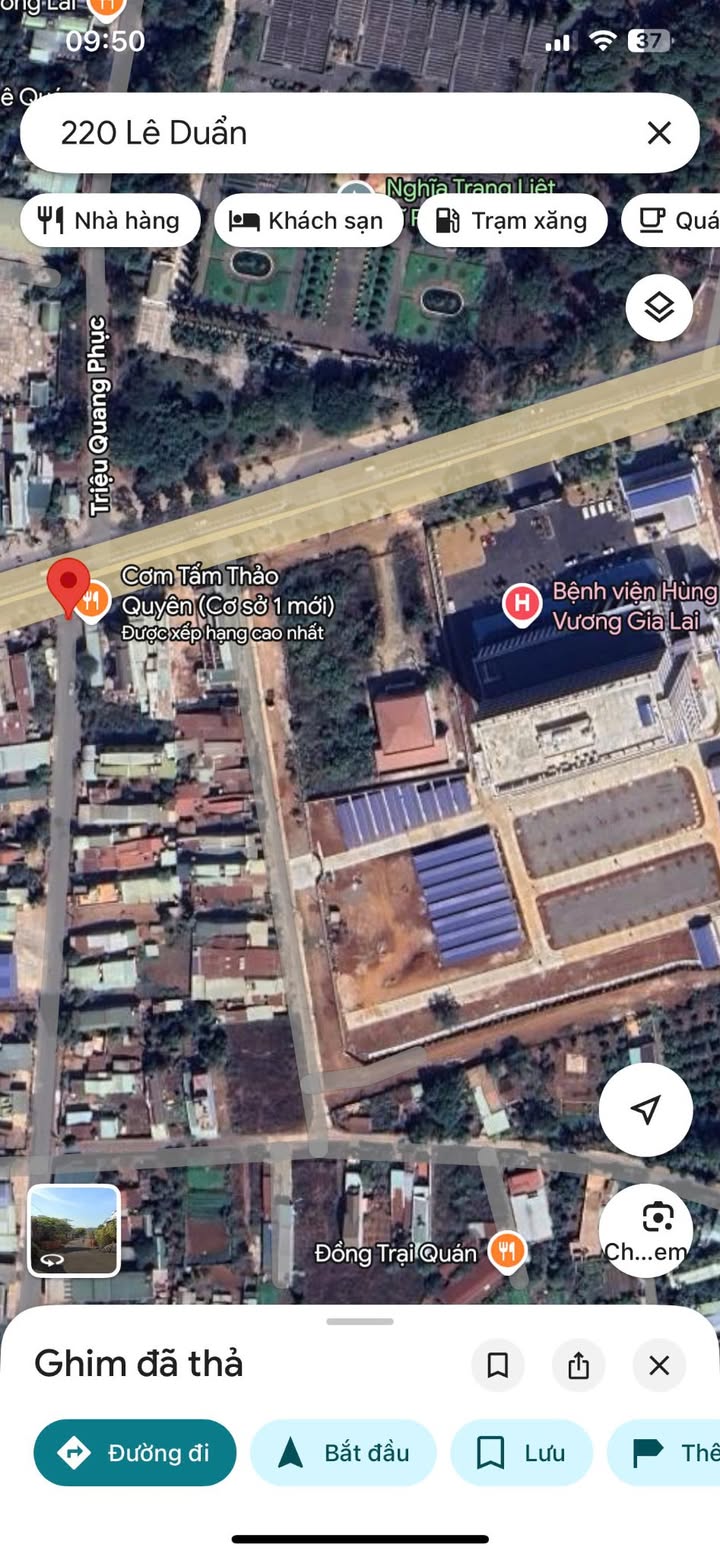 Đất mặt tiền hẻm 220 Lê Duẩn, Gia Lai 310m² - Đường rộng ô tô tránh nhau!