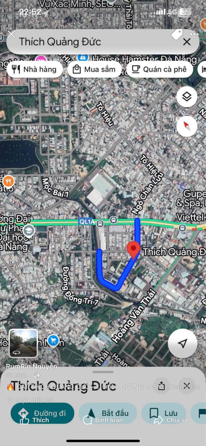 Đất Thích Quảng Đức Đà Nẵng 115m² giá 5 tỷ - Đường lớn tiện lợi!