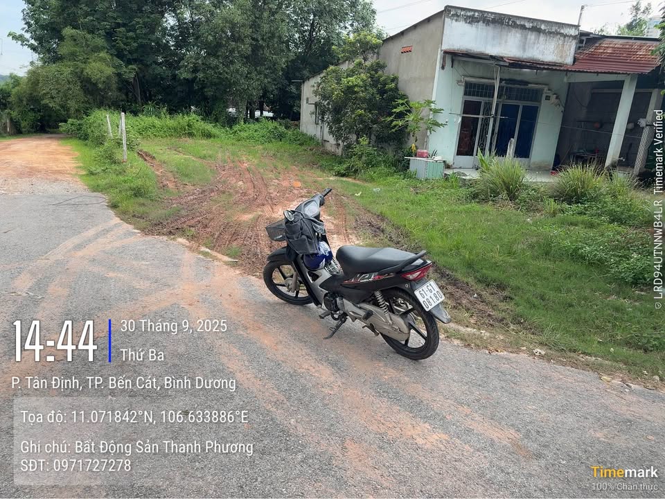 Đất nền lô góc hai mặt tiền tại Tân Định, Bến Cát - 189m² chỉ 1.6 tỷ!