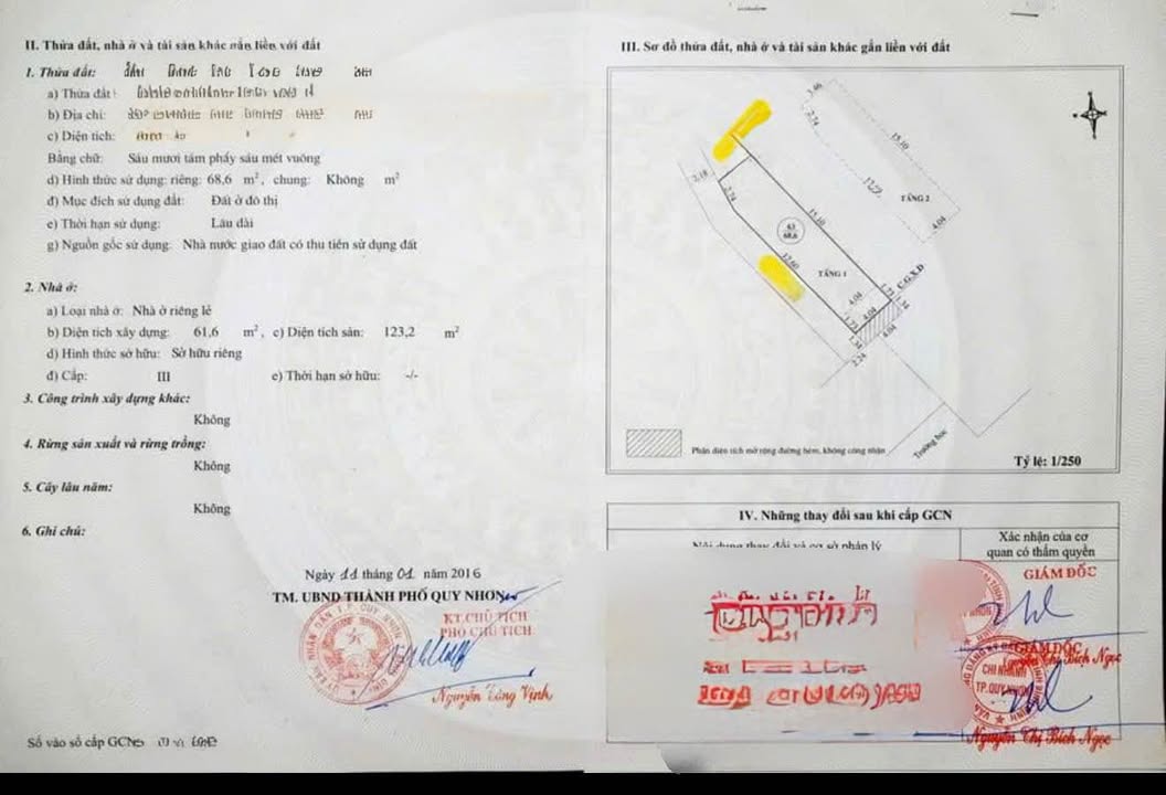 Nhà 2 mê nguyên tại Lý Thái Tổ, Quy Nhơn 68.6m² giá 4.25 tỷ - Mặt tiền ô tô, gần biển!